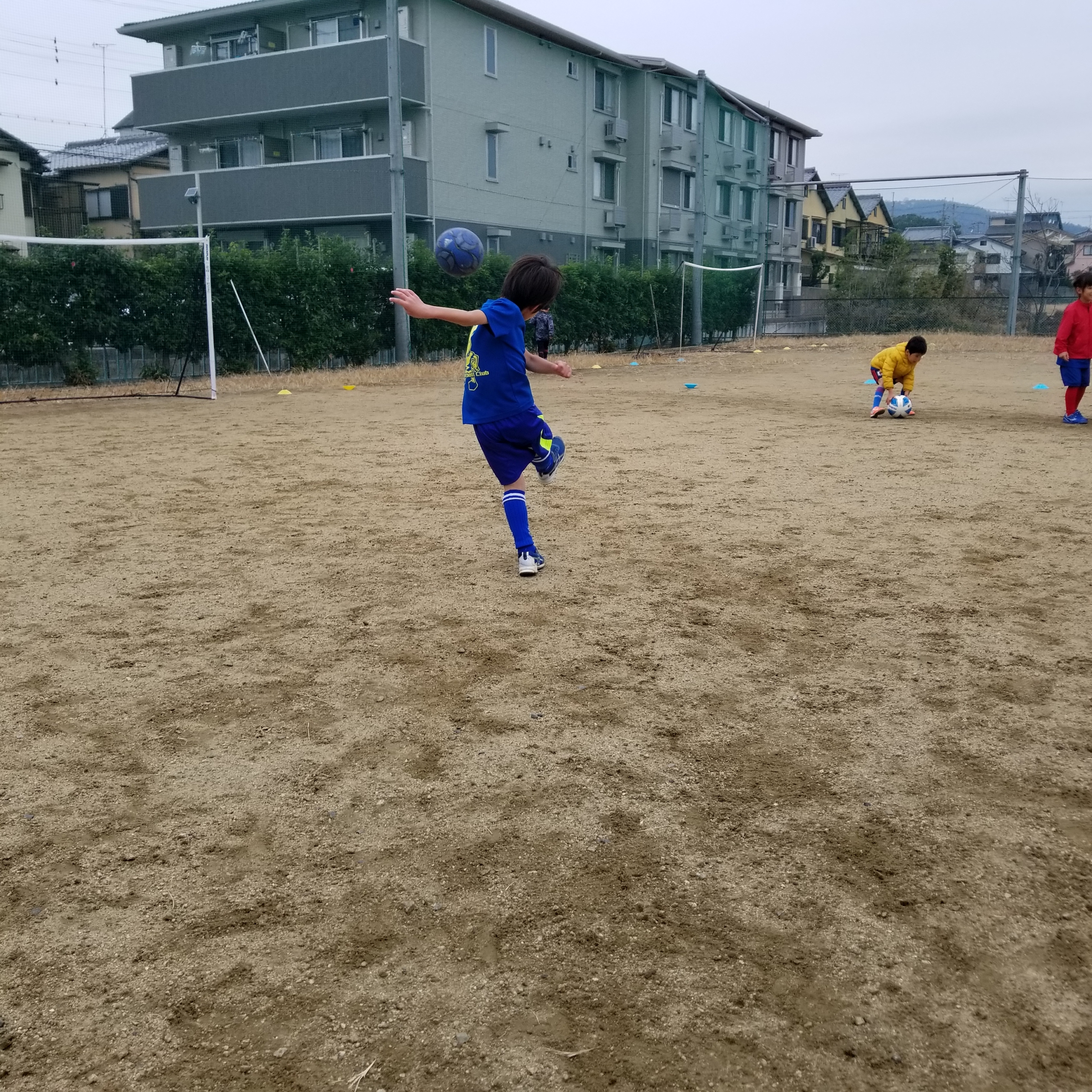 福田金属グラウンドで ボレーシュートをたくさん練習しました 京都 サイフットボールクラブ
